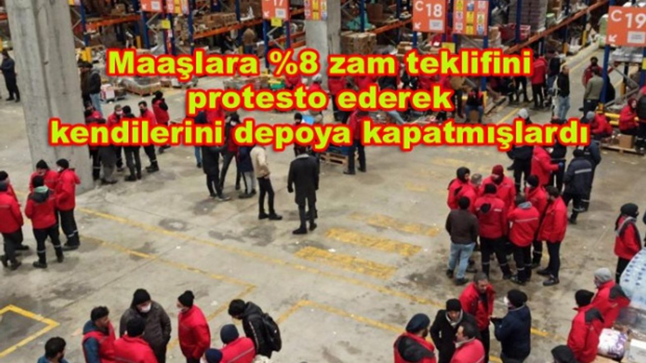 Esenyurt'ta Migros çalışanları gözaltına alındı