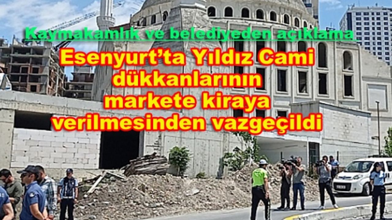 Cami'de ibadethane kazandı: Dükkanlar market değil, aşevi ve taziye evi olacak