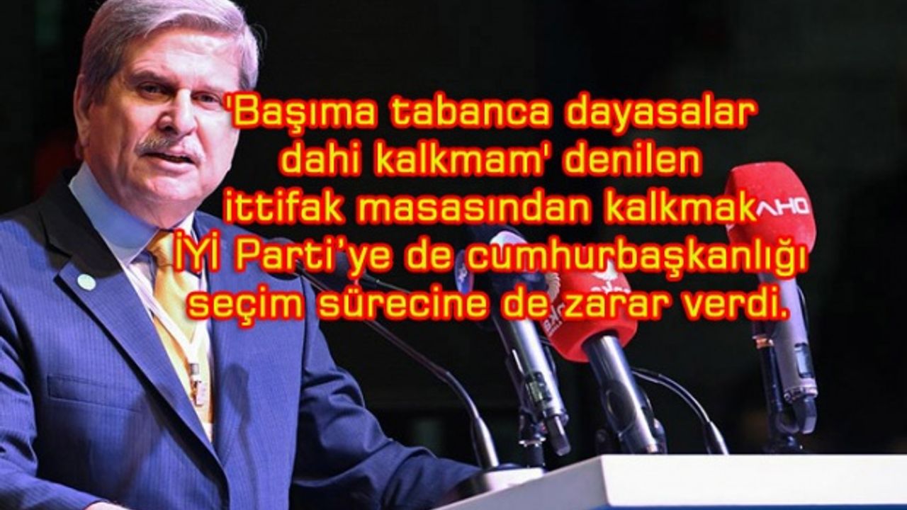 Aytun Çıray İYİ Parti’den istifa etti
