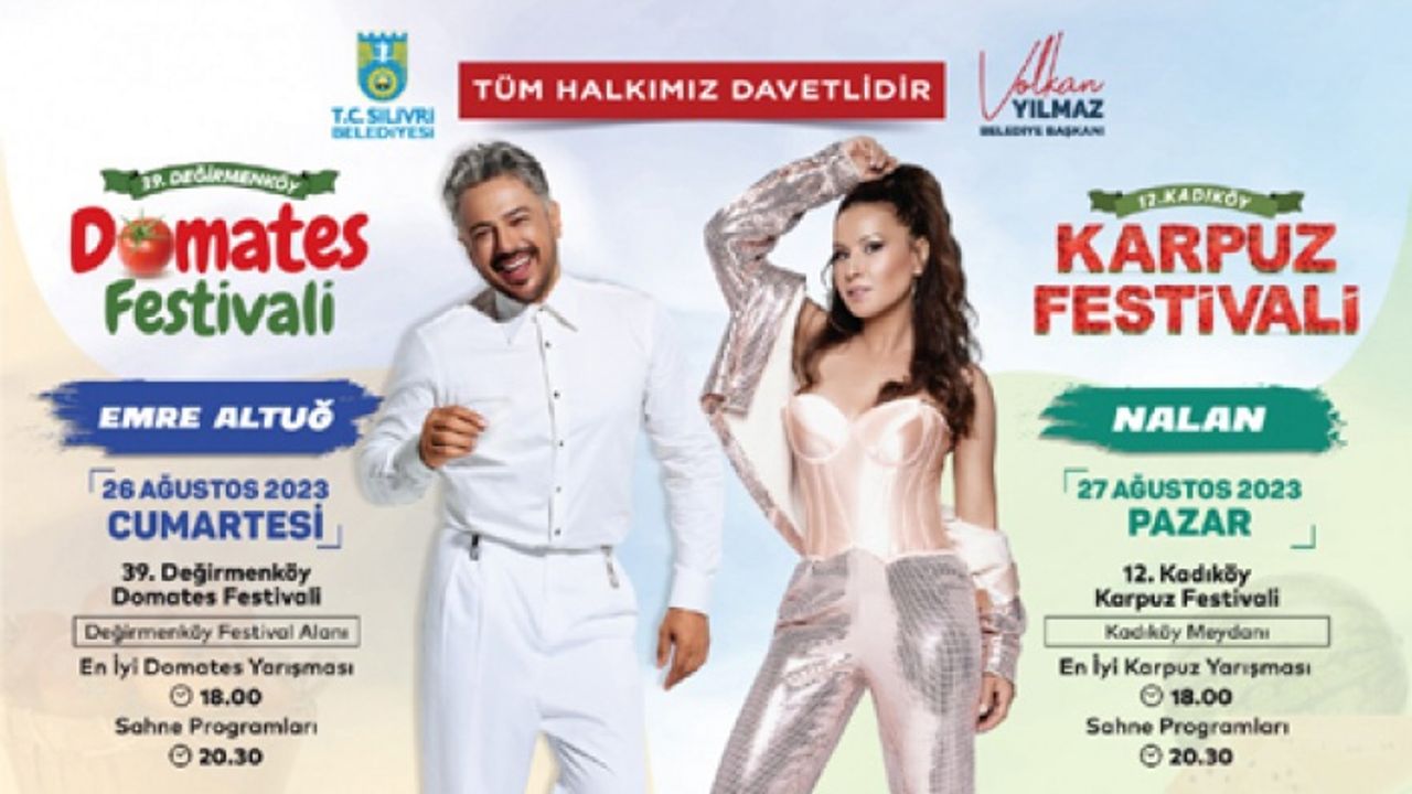 Silivri Domates ve Karpuz Festivallerine hazırlanıyor