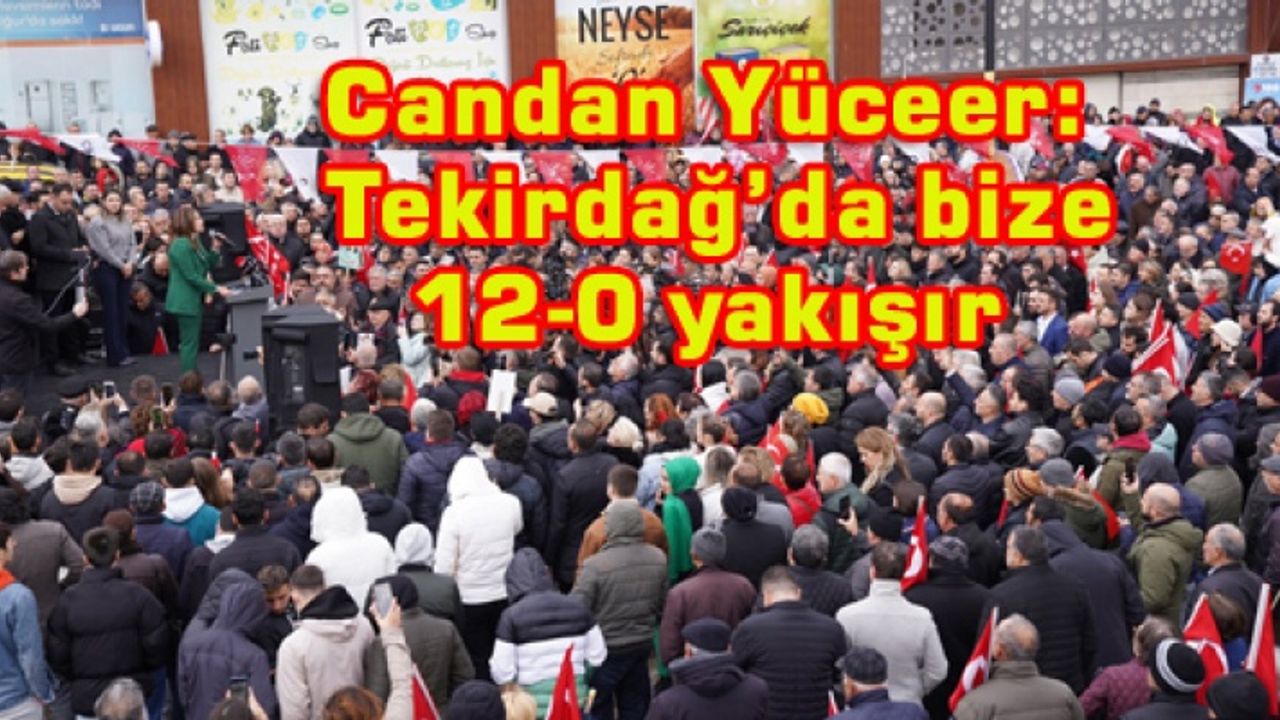 Hedef Tekirdağ'ın ilk kadın başkanı olmak
