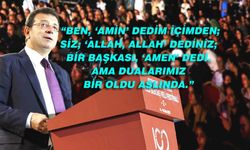 İmamoğlu:Kardeşçe bir hayat özleminden asla vazgeçmeyeceğiz