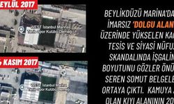 Dolgu alanının kapatılması uydu görüntülerinde