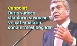 Barış herkesin geleceğe umutla baktığı düzendir