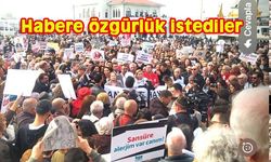 Gazeteciler 10 ilde “Sansüre Hayır” dedi