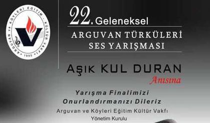 Arguvan Türküleri Ses Yarışması 27 Nisan’da