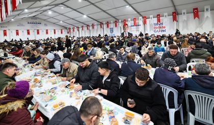 Silivri'de ilk iftar  şehit ve gaziler için