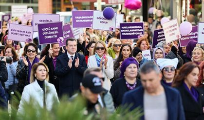 Silivri'de kadınlardan 8 Mart yürüyüşü