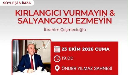 Çeşmecioğlu kitaplarını ÇYDD için imzalayacak