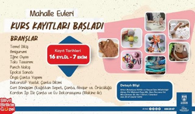 Silivri'de Mahalle Evleri kursları başlıyor