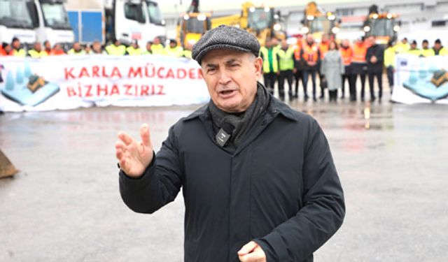Büyükçekmece'de 24 saat kar mesaisi