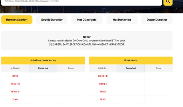 İETT hattından şikayet var