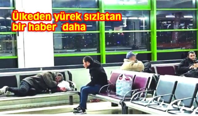 Otobüs terminaline sığındılar!