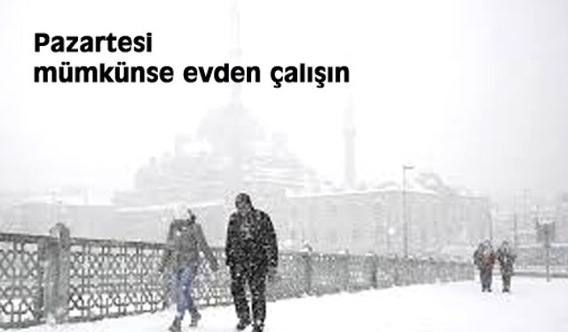 İstanbul'da şiddetli kar yağışı bekleniyor