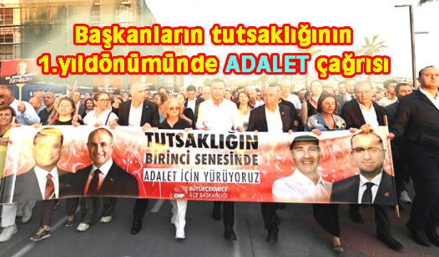 BÜYÜKÇEKMECE'DE BİNLERCE KİŞİ YÜRÜDÜ