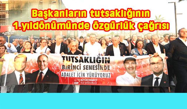 BÜYÜKÇEKMECE'DE BİNLERCE KİŞİ YÜRÜDÜ