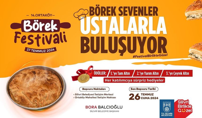 14. Ortaköy Börek Festivali Başlıyor