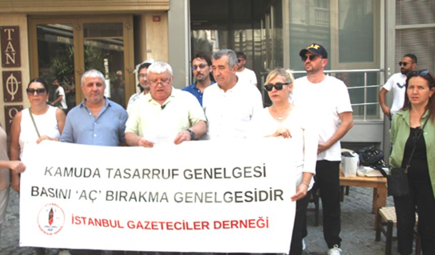 Gazetecilerden Tasarruf Genelgesi’ne protesto