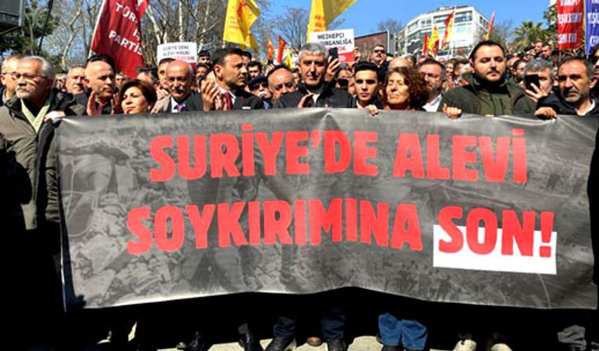 Alevilere yönelik katliam protesto edildi