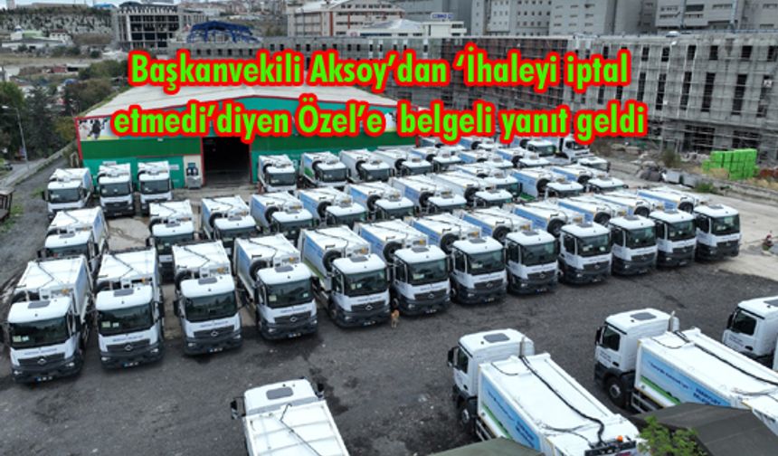 “İhaleyi Özer imzaladı biz iptal ettik”