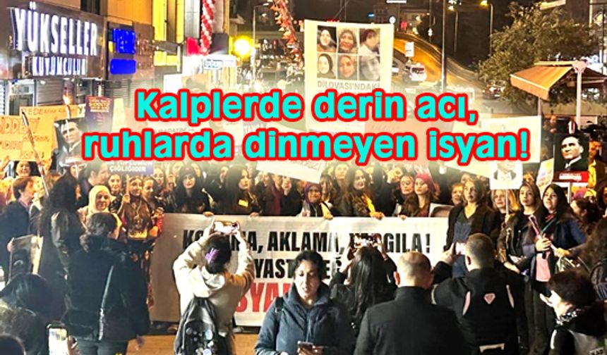KADINLAR ŞİDDETE KARŞI  AYAKTA
