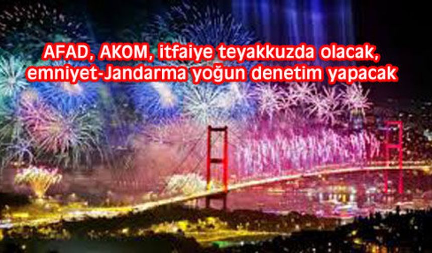 İstanbul'da kış ve yılbaşı alarmı