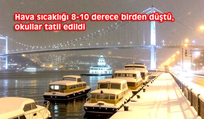 İSTANBUL BUZ KESTİ
