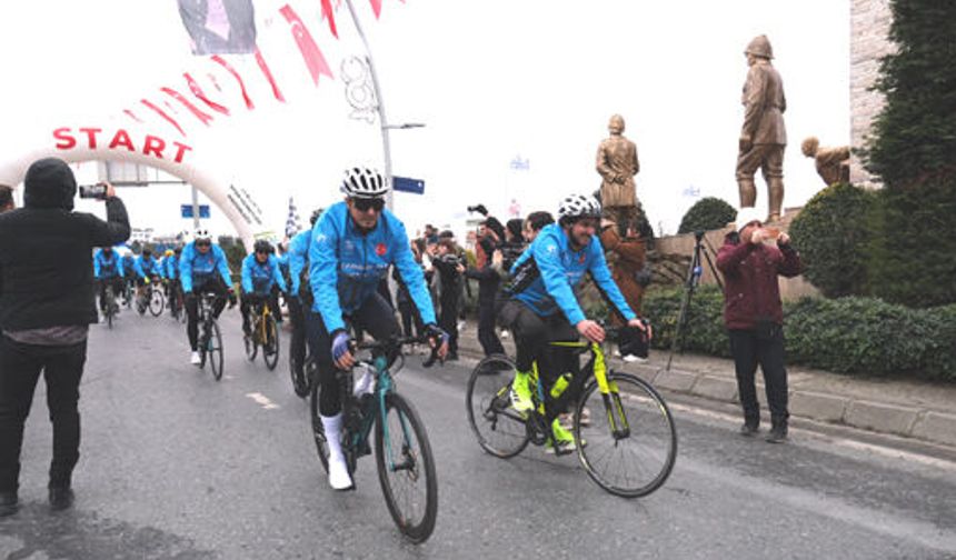 Büyükçekmeceli bisikletçiler Çanakkale yolunda