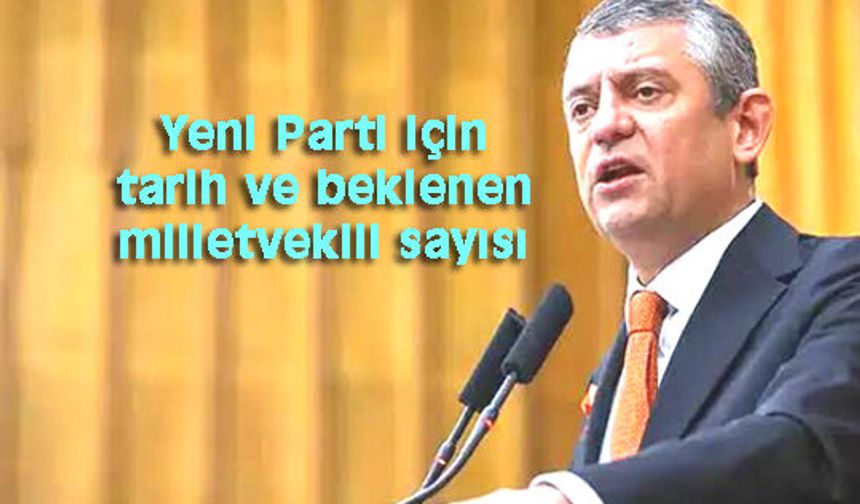 Özel Yeni Parti için harekete geçiyor