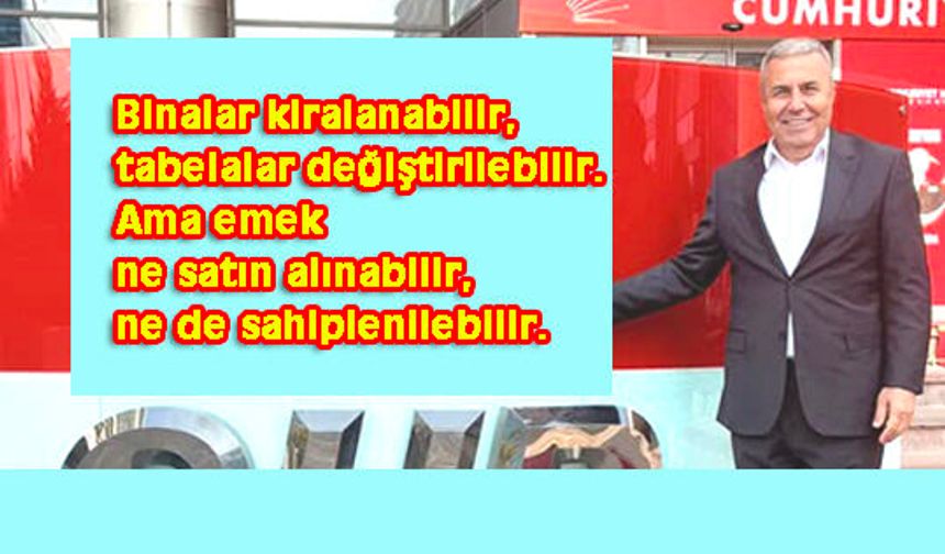 Çoban: CHP binasına kira oyunuyla el koydular