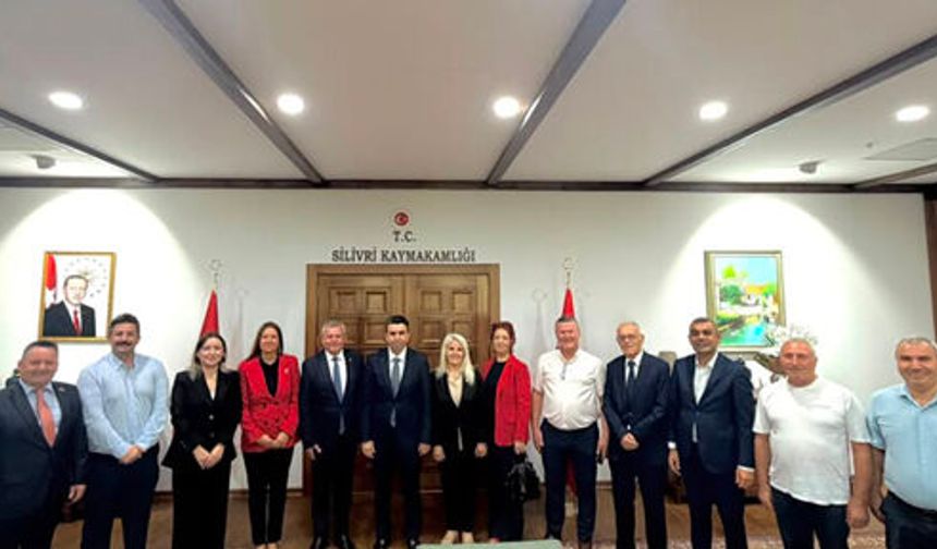 CHP Silivri'den Kaymakam Murat Eren'e ziyaret
