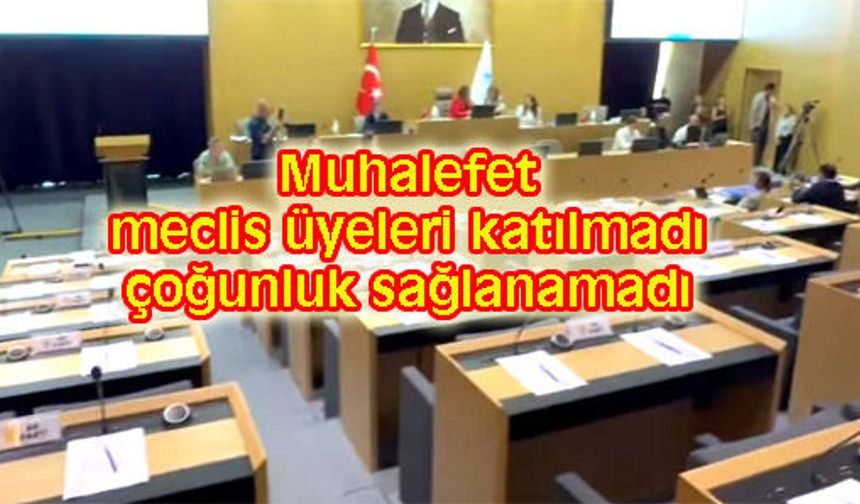 Tekirdağ Meclisi toplanamadı