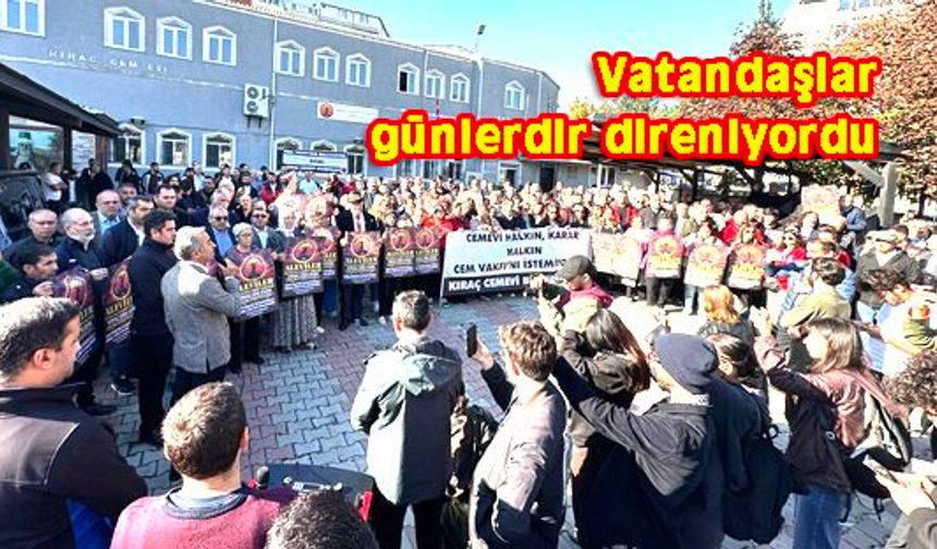 Kıraç Cemevi'nin tahliyesi ertelendi